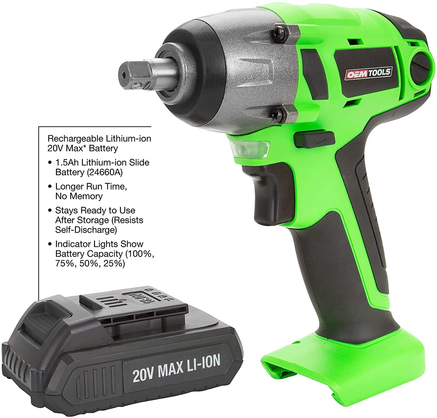OEM Tools 24521 1/2-Inch Air Impact Wrench