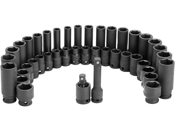 OEM Tools 42-Piece Impact Socket Set with Rail System