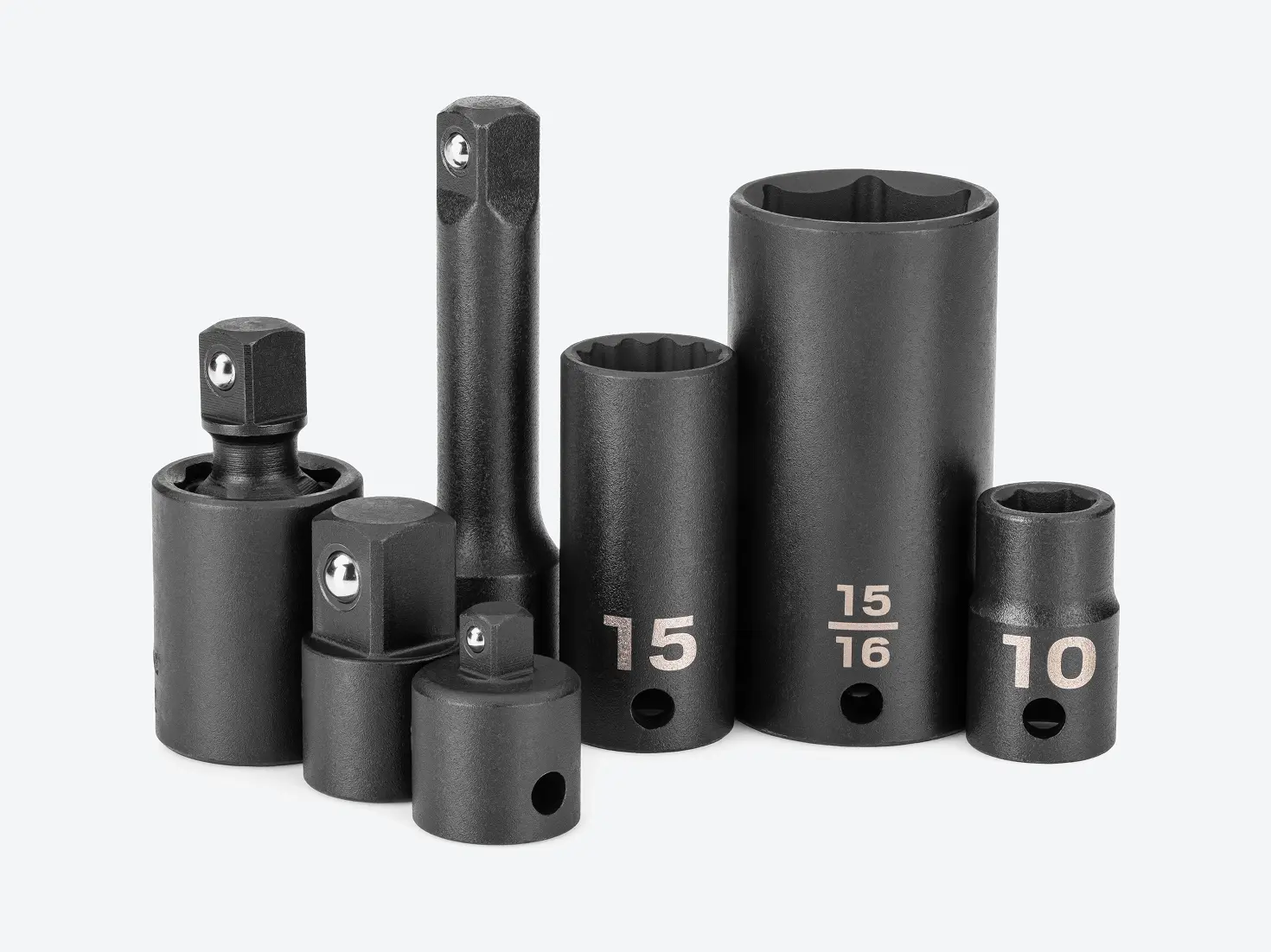 OEMTOOLS 25588 metric impact socket set 3/8 drive deep chrome moly