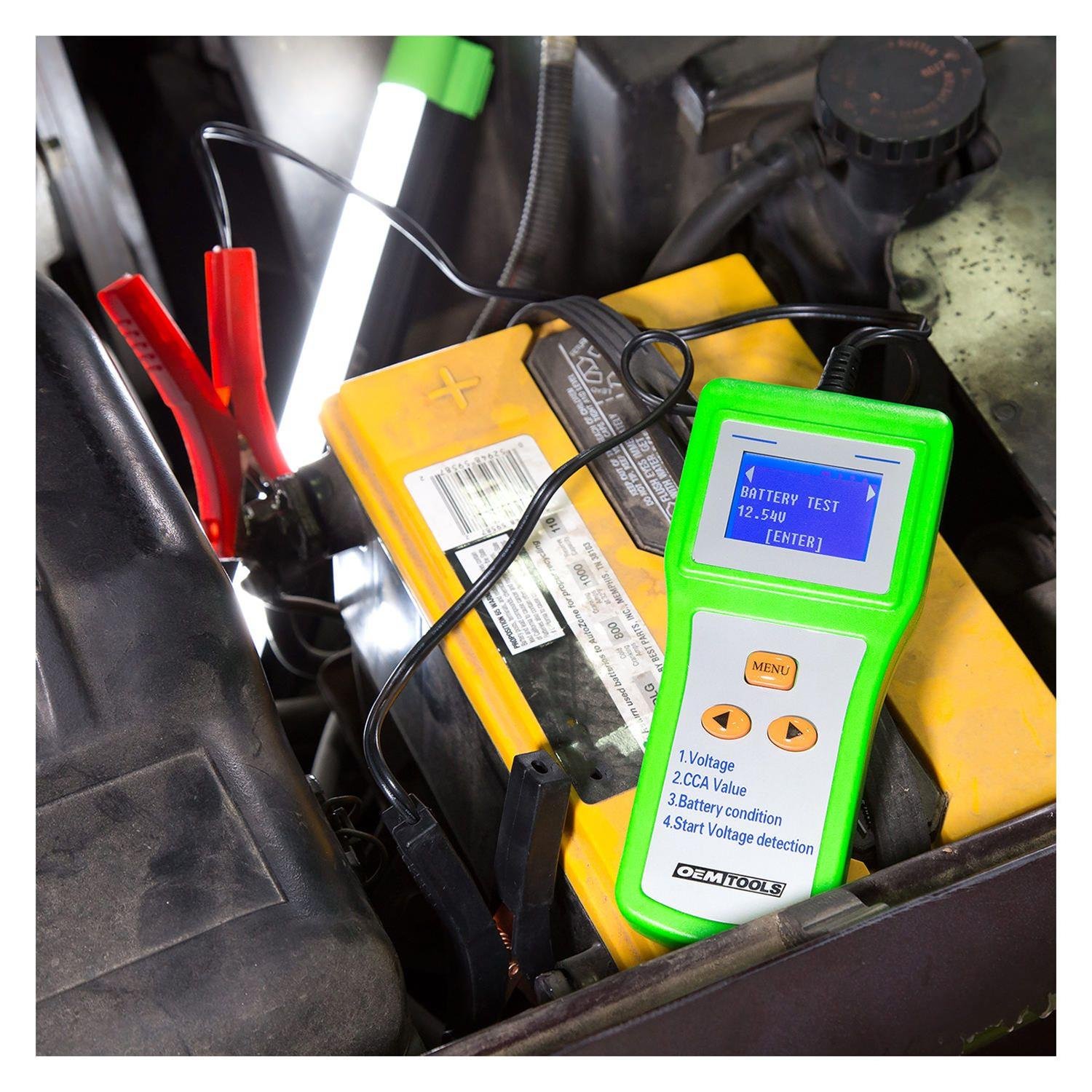OEMTOOLS digital battery analyzer and tester