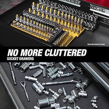 OEM Tools Magnetic Tray Organizer Set - Complete Socket Storage Solution